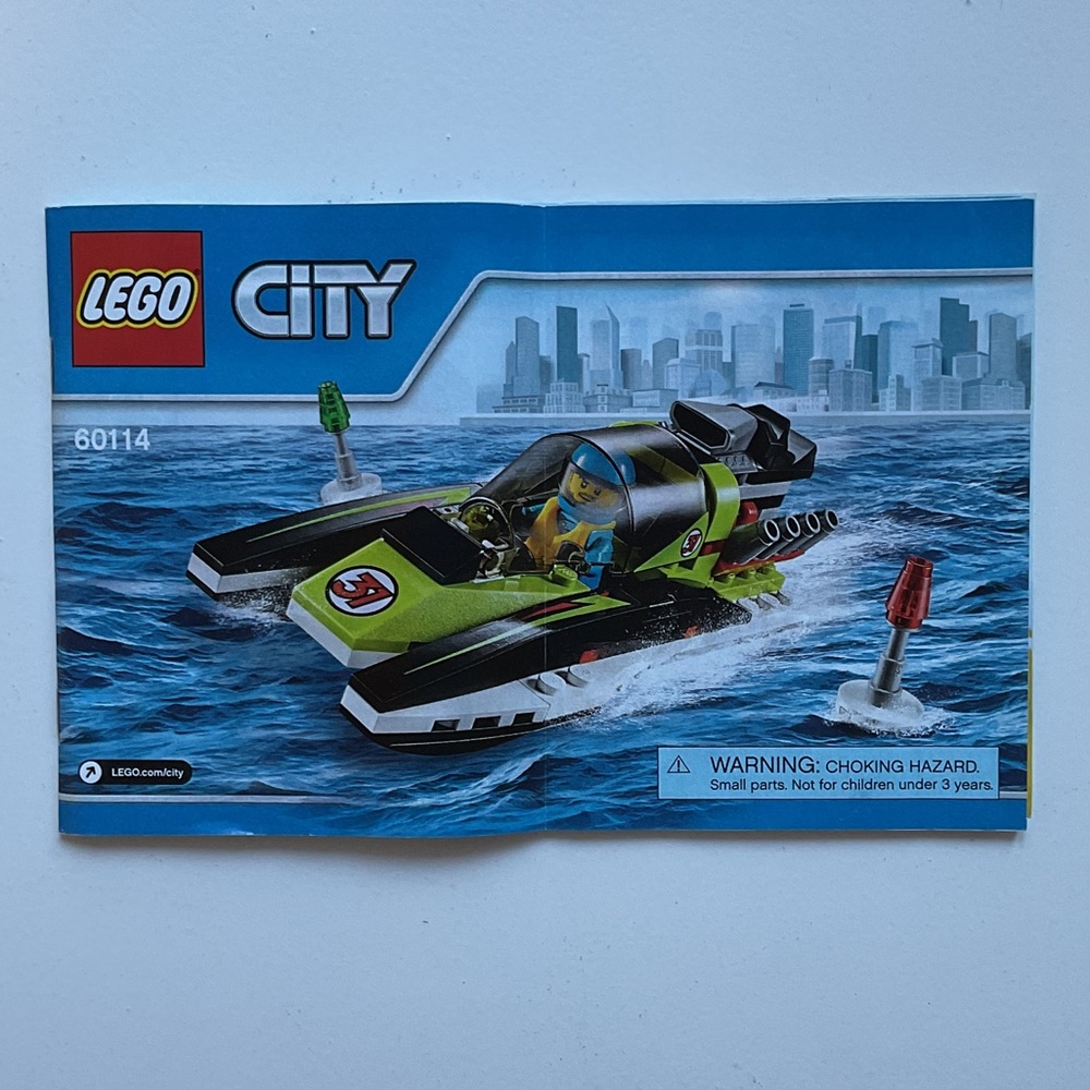 LEGO City Green and Black Jet Ski Set